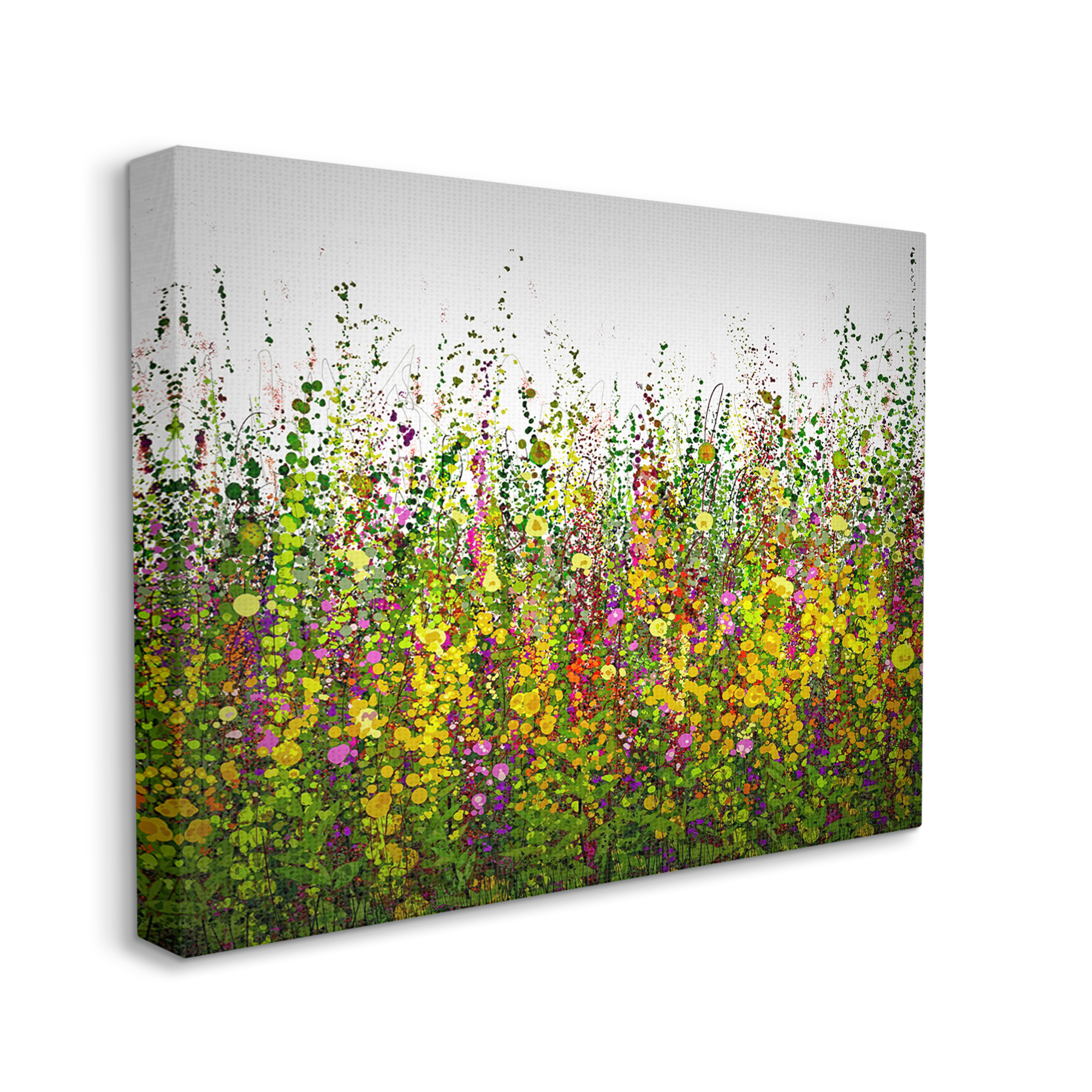 Stupell Industries Abstract Meadow Grasses Abstract Painting Gallery Wrapped Canvas Print Wall Art, 40 x 30