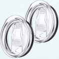 thumbnail image 1 of 2 tapas de repuesto para vasos delgados de 20 oz, cubiertas de plástico transparente resistentes a salpicaduras, 1 of 5