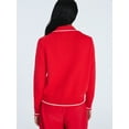 thumbnail image 4 of Free Assembly Women's Zip Front Sweater with Long Sleeves, Midweight, Sizes XS-XXL, 4 of 7