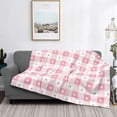 thumbnail image 2 of Fuzoiu Plaid Heart Print Flannel Blanket,Throw Blanket,Flannel Home Decor,Fleece Bed Blankets,Cozy Soft Blanket for Bed, Sofa, Camping, and Travel-40"x30", 2 of 6