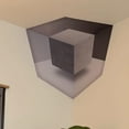 thumbnail image 7 of Impossible Corners Wall Art, 3D Wall Art Optical Illusion Corner Decal, Reality 3D Cube Effect Decal, Removable Peel and Stick, Illusion Home Decor for Living Room, Office, Gallery Space(A2), 7 of 7