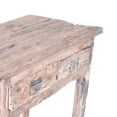 thumbnail image 3 of 32 Inch Rustic Kitchen Island Table, 2 Drawers, Distressed White Wood- Saltoro Sherpi, 3 of 5