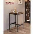 thumbnail image 2 of Mesa de bar VASAGLE para cocina pequeña, 60 x 60 x 92 cm, rústica, 2 of 9
