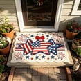 thumbnail image 6 of Beautynvta Patriotic Star & Fireworks Doormat, Thick Non-Slip Absorbent Rug for 4th of July Independence Day Bathroom, Entrance and Kitchen Decor, 23.6x15.7 Inch, 6 of 6