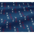 thumbnail image 5 of oneOone Viscose Jersey Fabric Arrow Sign Kasuri Decor Fabric Printed BTY 60 Inch Wide, 5 of 5