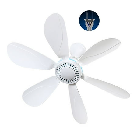 

Sardfxul Universal 16.7inch AC 220V 10W Silent Household Bed Hanging Fan Mini Ceiling Fan with ON OFF Switch 120cm Cable