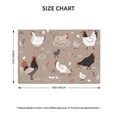 thumbnail image 2 of Rocae Chicken Printed Heat Resistant Place Mats,Classic Hemstitch Cloth Fabric Placemats Imitation Linen Place Mat Table Mats 18x12 inch, 2 of 5