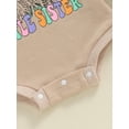 thumbnail image 7 of FEORJGP Toddler Baby Girls One-piece Rompers 0 3M 6M 12M 18M Infant Long Sleeve Jumpsuits Flower Letters Print Crew Neck Bodysuit Clothes Kids Little ute Spring Fall Clothes for Casual Daily, 7 of 7