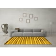 thumbnail image 3 of Ahgly Company Indoor Square Southwestern Yellow Country Area Rugs, 8' Square, 3 of 4