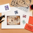 thumbnail image 2 of Sellos transparentes vintage para postales, estilo retro, 5,83 x 8,27 pulgadas. Sellos decorativos transparentes de silicona., 2 of 9