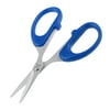 "Unique Bargains 4.7"" Long Sewing Paper Scissors Hand Tool Silver Tone Blue"