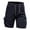 Navy, variant on Bzhegqhd Men's Cotton Cargo Shorts,Casual Multi-Pocket Knee-Length Dark Tones Shorts with Drawstring Waist