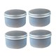 thumbnail image 3 of WEUVEB 4Ud Cajas De Lata Para Velas De Simple Color Plateado Para Almacenamiento Y Manualidades, 3 of 6