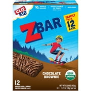 Clif Kid Zbar, Chocolate Brownie, Energy Snack Bars, 12 Ct, 1.27 oz