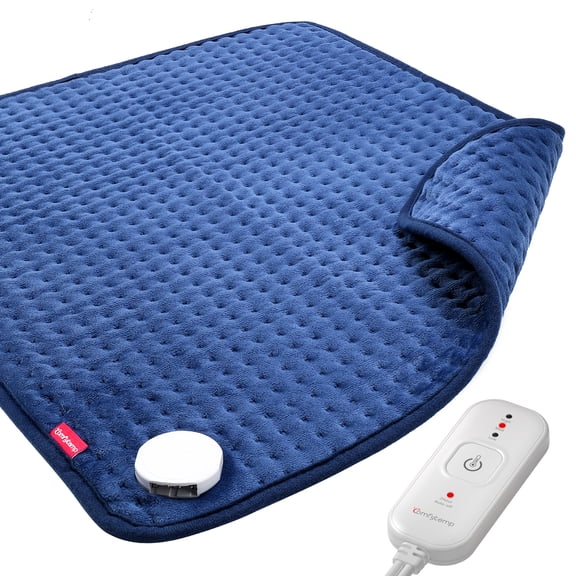 Comfytemp Extra Large Heating Pad, 20" x 24" Soft Electric Heat Pad for Back Neck Shoulder Relief, 3 Heat Settings