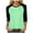 Z-Mint Green, variant on zaveiop Women's Color Block 3/4 Raglan Sleeves T-Shirt Loose Crew Neck Casual Tops Trendy Basic Pullover Casual Outfits 2025 (Light Purple, S)
