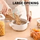 thumbnail image 5 of melotizhi Airtight Cereal Containers Storage Sealed Cans For Grains And Miscellaneous Grains Transparent Plastic Kitchen Food Grade Nut And Oat Storage Cans Kitchen Pantry Containers, 5 of 9