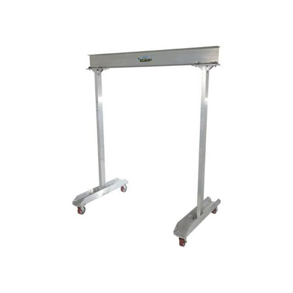 Vestil FPG-A-20-10 47.75 x 120 x 91.8125 in. Aluminum Portable Work Area Gantry Crane Beam 2000 lbs Capacity - Silver