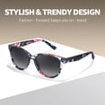thumbnail image 6 of Women's Retro Oversized Cat-Eye Polarized Sunglasses Havana Tortoise Frame Brown Gradient UV400 Protection Vintage Glamour for Daily Wear & Holiday Photos, 6 of 9