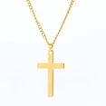 thumbnail image 5 of Collar Hombre de Cruz, Cadena con Dije, Acero Inoxidable con Baño de Oro 18k o Color Plata – Joyería para Hombre, Ideal como Regalos para Hombre Originales y Regalos para Papá ShuxiuWang 1327533073332, 5 of 5