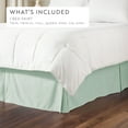 thumbnail image 4 of Noble Linens Aqua Pleated Dust Ruffle Bed Skirt, CalKing, 4 of 11