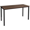 thumbnail image 3 of Soges 47 inches Computer Desk Wood Office Desk with Metal Legs, Black Walnut, 3 of 7