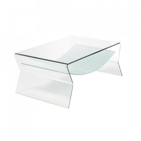 Bent Glass Side Table With Shelf 1 2 Inch Thick Com Bent Glass Side Table With Shelf 1 2 Inch Thick