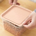 thumbnail image 3 of TACILIP Storage Box, Household Refrigerator Kitchen Storage Box Sealed Fruit Food Fresh-keeping Box Food Containers Sealable Containers Clear Cereal Storage Containers Airtight Food, Organizer, 3 of 3