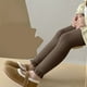 thumbnail image 3 of Odeerbi 3-8 Años Niñas Mallas de Punto de Canalé Pantalones Elásticos de Invierno Pantys Cálidos Pantalones Calcetines, 3 of 7