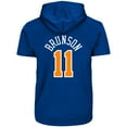 thumbnail image 3 of Men's Fanatics Jalen Brunson Blue New York Knicks Big & Tall Short Sleeve Hoodie, 3 of 3