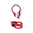 thumbnail image 2 of unbranded Abrazadera Para Manillar 22.2 Mm Para Control De En Material Aluminio Roja, 2 of 8