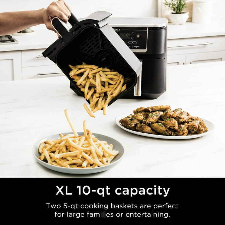 Ninja® Foodi® 6-in-1 Smart 10-qt. 2-Basket Air Fryer - Walmart.com
