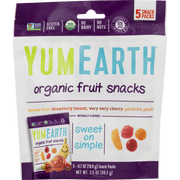 YumEarth, Organic Fruit Snacks, 3.5 Oz, 5 Ct