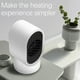 thumbnail image 5 of Calefactor Pequeño y Silencioso para Interiores, Ideal para Dormitorio U Oficina | 350-400 W | Abs+Pa | 11 × 25 × 10 Cm | 220 V Ca, 5 of 7
