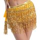thumbnail image 1 of Falda de danza del vientre Yinane Bufanda de cadera lentejuelas brillantes oro, 1 of 7