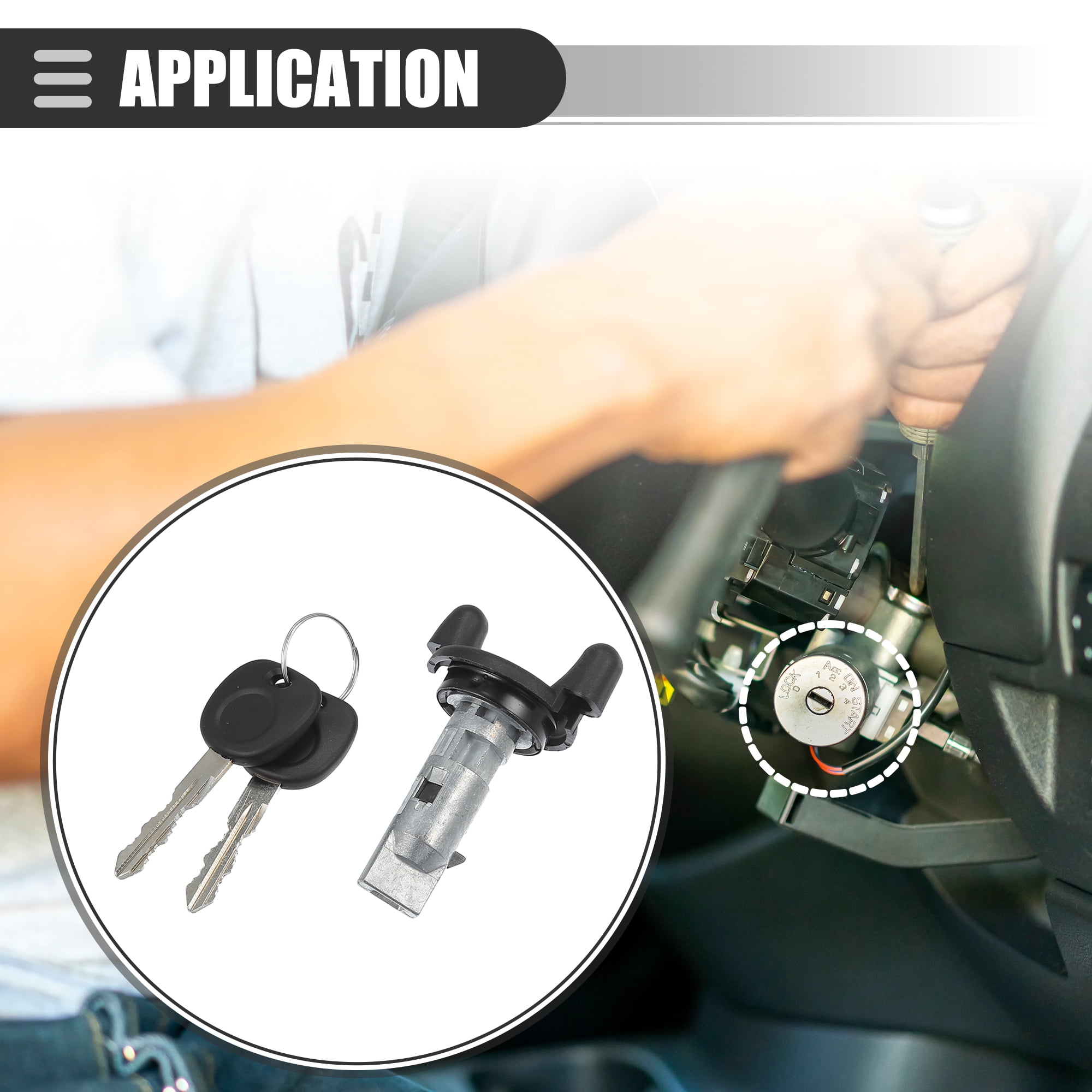Unique Bargains Ignition Switch Lock Cylinder for Chevrolet Silverado 1500 2500 1999-2004
