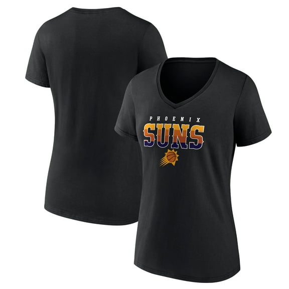 Women's Black Phoenix Suns Hometown Collection Sunrise V-Neck T-Shirt