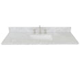 thumbnail image 3 of Bellaterra Home 430002-49-WMR 49 in. White Carrara Top, Rectangle Sink, 3 of 4