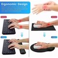 thumbnail image 2 of Mouse Pad, Ergonomic Mouse Mat + Keyboard Wrist Rest Support Set For Computer/laptop, Non-slip Rubber Base Memory Foam Wrist Rest Set For Relief Getti, 2 of 5