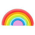 thumbnail image 3 of Children Rainbow Arch Bridge Assembly Toy,Wooden Rainbow Colored Arch Rainbow Arch Bridge Building Toy Assembly Building Toy World-Class Design, 3 of 8