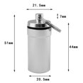 thumbnail image 2 of Contenedor de aluminio para medicamentos Mini contenedor colgante para medicamentos Impermeable para ir de excursión, 2 of 6