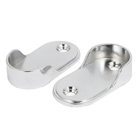 

Unique Bargains 25mm Diameter Zinc Alloy Wall Mounted Wardrobe Rail Supports Tube Bracket 2pcs