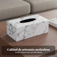 thumbnail image 4 of predolo Caja de Pañuelos de Piel Sintética Diseño Elegante Caja de Pañuelos de Cuero Sintético Resistente Al Desgaste Servilletero para Empresas, Escritorio, 4 of 5