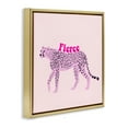 thumbnail image 3 of Stupell Industries Fierce Cheetah on Pink Gold Framed Floater Canvas Wall Art design by Ashley Singleton, 25 x 25, 3 of 9