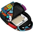 thumbnail image 3 of Geometry Dash Gaming Backpack Bag Lightweight Daypack Travel Laptop Bag Women Men Bookbags, 3 of 7