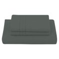 thumbnail image 1 of Juego de Sábana King Size Melocotton Lisa de 2000 Hilos Microfibra Premium Ultra Suave Gris Oscuro, 1 of 4