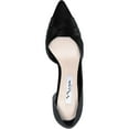 thumbnail image 4 of Nina Womens Blakely Satin Evening D'Orsay Heels Black 7.5 Medium (B,M), 4 of 4