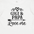 thumbnail image 4 of Inktastic Gigi and Papa Love Me Girls Baby T-Shirt, 4 of 5