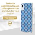 thumbnail image 2 of Case Yard iPhone-XR Case Clear Soft & Flexible TPU Ultra Low Profile Slim Fit Thin Shockproof Transparent Bumper Protective Cover Drop Protective Cell Phone Cases (Moroccan Tile), 2 of 8