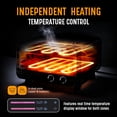 thumbnail image 4 of Gianna Pizza Oven Indoor, 1600W Electric Pizza Oven Fast Heating, 6 Presets Pizza Maker for 12 Inches, with Pizza Stone & Spatula, Upper-Bottom Independent Heating Temperature Control, 4 of 6